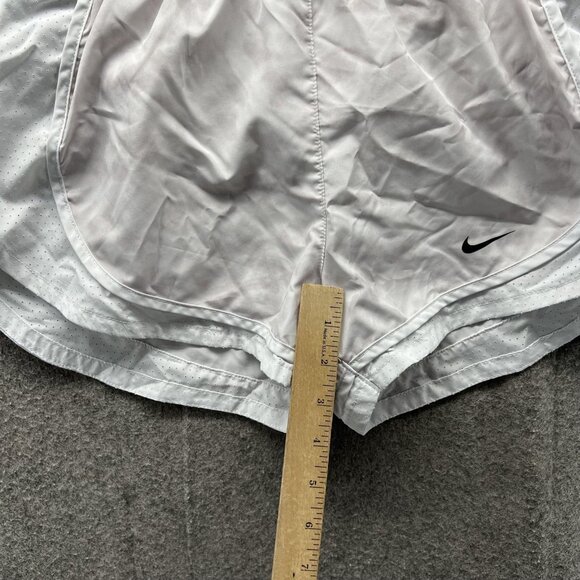 Nike Shorts Womens Small White Dri-FIT Running Athletic Lined Lightweight - Picture 5 of 9